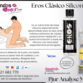 Anal Lubricante Silicona Eros y Pjur Analyse Me desarrollo d