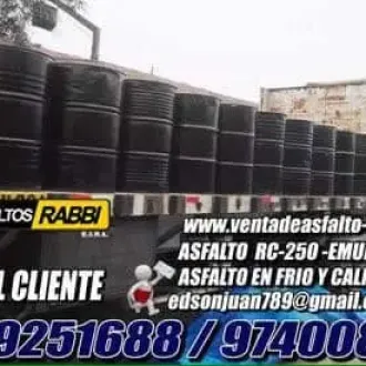 No esperes mas gran venta de ASFALTO RC-250 MC-30 buenos