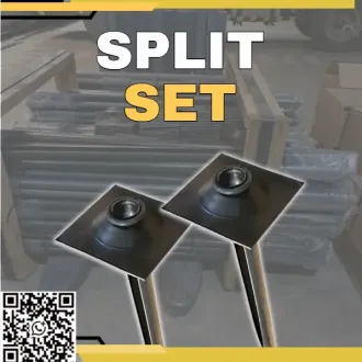 Pernos de Fricción Split Set para Estabilización de Roca