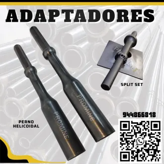 Adaptadores para Perno Helicoidal y Split Set Accesorios 