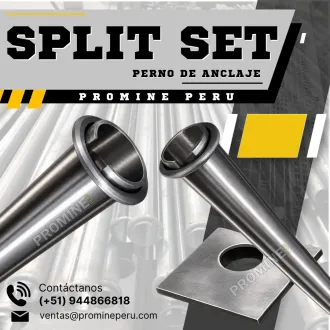 Perno Split Set para Anclaje y Fortificación de Galerías Min