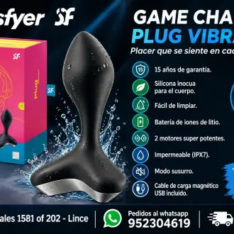 SATISFYER GAME CHANGER PLUG VIBRATOR SEXSHOP LINCE