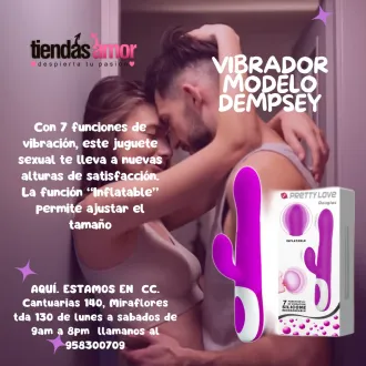 VIBRADOR RABBIT INFLABLE -TIENDAS AMOR MIRAFLORES 