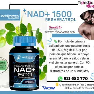 NAD CON RESVERATROL 1500 Desarrollo del Pene Potencia Sexu