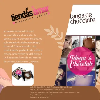 tanga de chocolate para el comestible TIENDAS AMOR 
