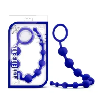 SILICONE 10 BEADS ANAL COLOR AZUL TIENDAS AMOR MIRAFLORES