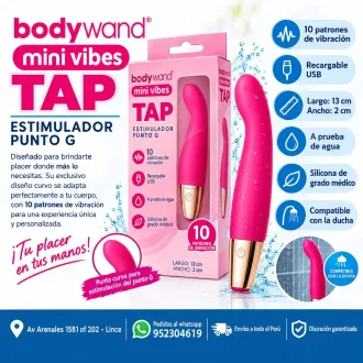 BODYWAND MINI VIBES TAP ESTIMULADOR PUNTO G EN SEXSHOP 