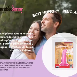 Butt hungry PLUG ANAL ROSADO TIENDAS AMOR MIRAFLORES