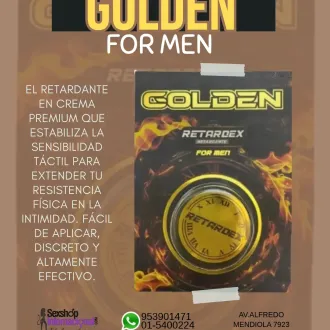 RETARDANTE EN CREMA - GOLDEN RETARDEX - NOCHES PROLONGADAS