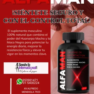 ALFAMAN SUPLEMENTO DE CALIDAD EN DESARROLLO Y POTENCIA 