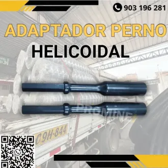 ADAPTADOR DE PERNO HELICOIDAL CONEXIÓN SEGURO PARA MINERÍA