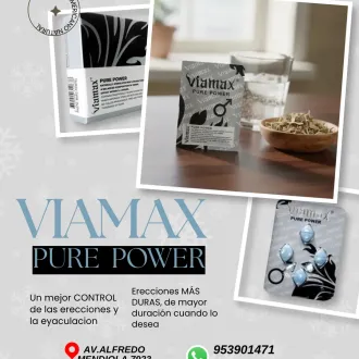 PASTILLAS VIAMAX PURE POWER ERECTA Y PROLONGA TUS NOCHES 