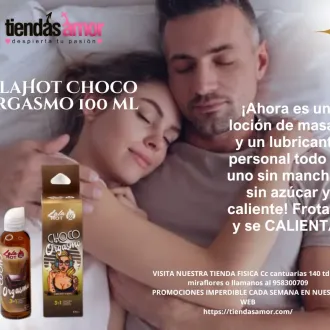 LUBRICANTE LALA HOT CHOCO ORGASMOS TIENDAS AMOR SEXSHOP