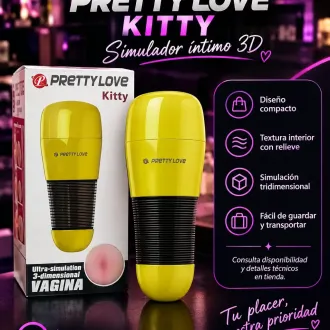 MASTURVADOR KITTY SIMULADOR FACIL DE OCULTAR Y LLEVAR