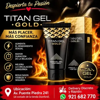 Gel de agrandamiento de pene Titan Gold 50 ml natural para l