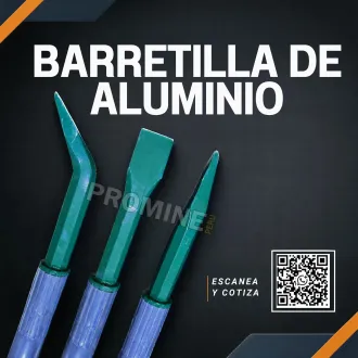  Barretillas de Aluminio para Desatado de Rocas en Mineria 