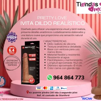 PRETTY LOVE IVITA 6.4 dildo de silicona realista Bioprost
