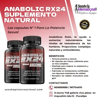 Anabolic RX24 Potenciador Natural de Testosterona