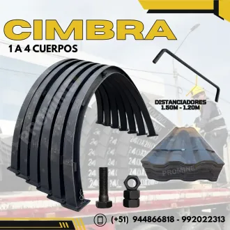 Cimbra metálica H4 para sostenimiento de túneles