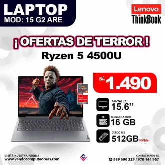 LaptopLenovo Thinkbook 15 G2 ARE Ryzen 5 4500U 