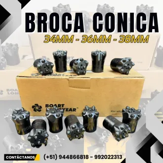 Broca cónica de 34 36 y 38 mm para minería