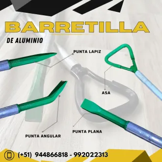 BARRETILLAS DE ALUMINIO PARA MINERÍA