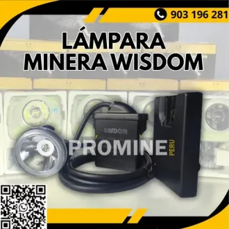 LÁMPARAS WISDOM DE ALTA ILUMINACIÓN Y AUTONOMÍA MINERA