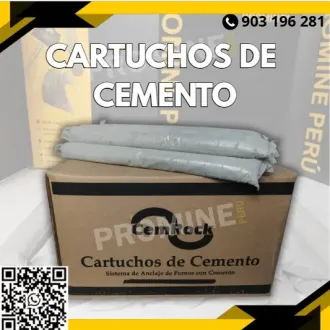 CARTUCHOS DE CEMENTO Y RESINA FIJACIÓN SEGURA PROMINE PE
