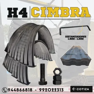 Cimbra H4 fortificación minera Cercha