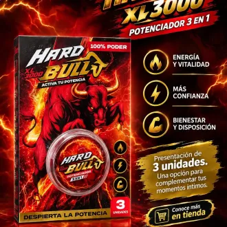 HARD BULL POTENCIADOR MASCULINO 3 EN 1 SEXSHOP 969889888