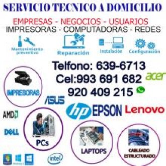 REPARACIÓN DE COMPUTADORAS Y LAPTOPS (993691682) SOPORTE TÉCNICO A DOMICILIO