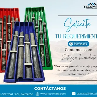 PRODUCTOS MINEROS BANDEJAS PARA ALMACENAMIENTO DE TESTIGOS