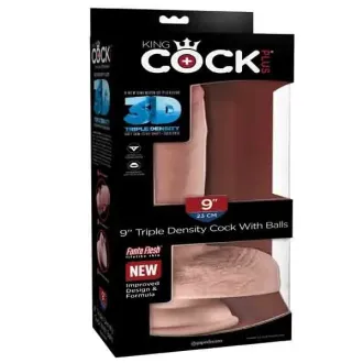 CONSOLADOR KING COCK PLUS 9 CON TESTICULOS