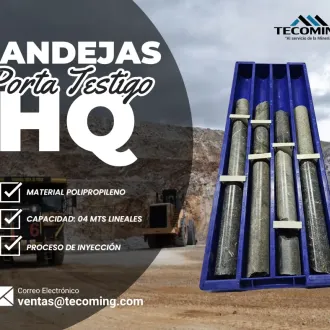 BANDEJAS PORTA TESTIGO HQ - CORE BOX- MUESTRAS MINERALES