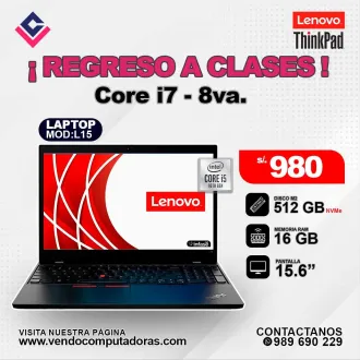 Intel Core i7 - 8va. RAM 16 GB