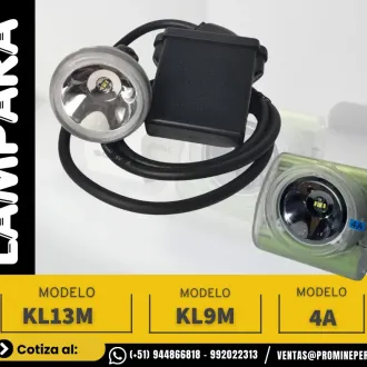 LÁMPARA MINERA 4A - Inalámbrica Alámbrica KL9M