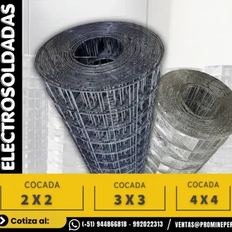MALLA ELECTROSOLDADA - Alambre negro galvanizado