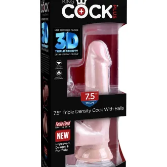 Consolador Realista King Cock Plus 7.5 Con Testiculo