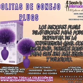 PLUGS ANALES COLITAS DE CONEJO SUAVES EN TARAPOTO