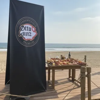 PARANTE ARAÑA DOBLE CARA PUBLICITARIO PARA EVENTOS EN LIMA