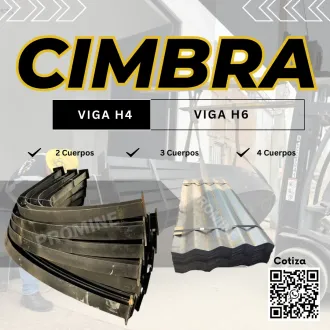 Cimbra en viga H6 Estructura de 4 cuerpos