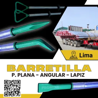 Barretillas Mineras Planas Angular y Tipo Lápiz