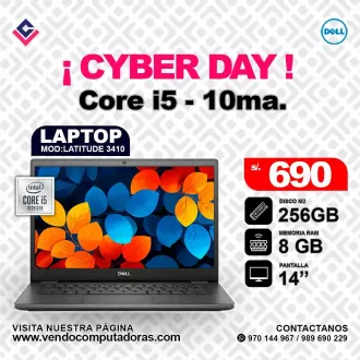 Laptop DELL Intel Core i5 - 10ma. latitude3410