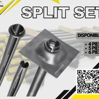 SPLIT SET DE PERNO DE ANCLAJE FIJACIÓN SEGURA Y RESISTENTE