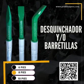 BARRETILLAS DE ALUMINIO-DESQUINCHADOR DE MINERIA