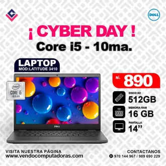 Laptop DELL Intel Core i5 - 10ma. latitude3410