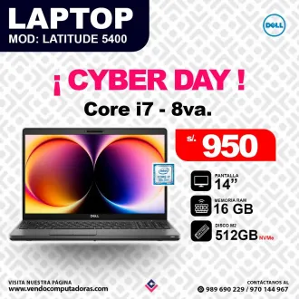 Laptop DELL Intel Core i7 - 8va Latitude 5400
