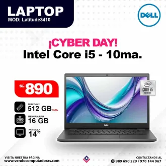 Laptop DELL Core i5 - 10ma. / Latitude3410