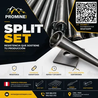 SPLIT SET PERNO DE ANCLAJE 1 A 8 PIES