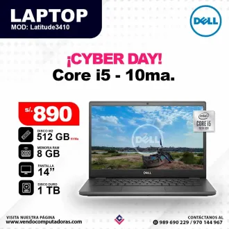 Laptop Intel Core i5 - 10ma. 3410